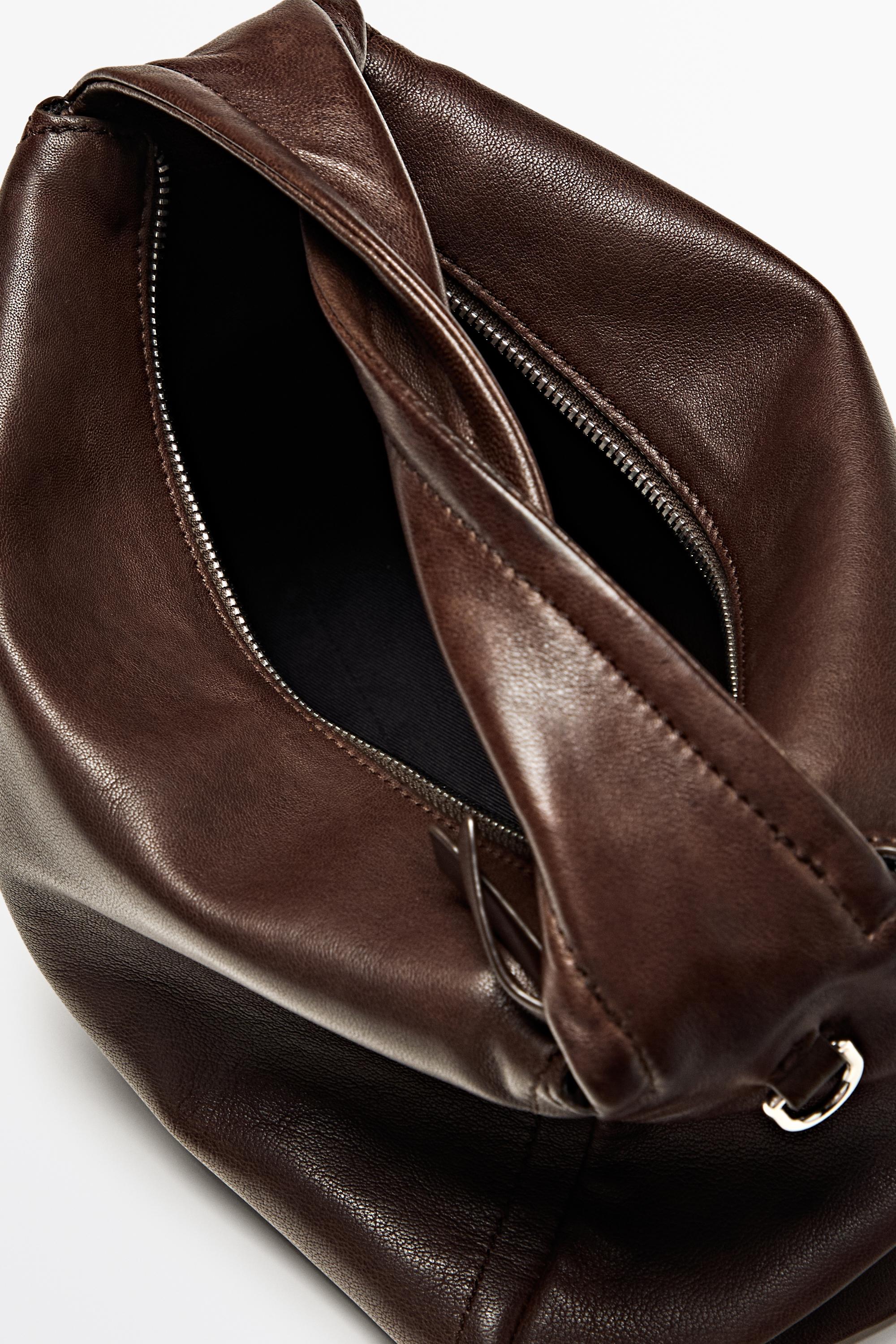Sac à bandoulière en cuir nappa